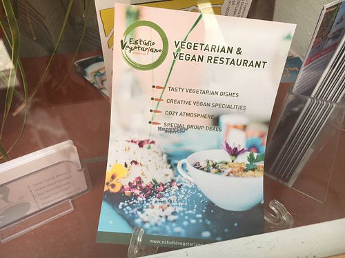 flyer  at Estudio Vegetariano in Lagos