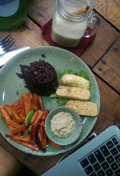 tofu satay  at Coconut Monkey in Koh Tao