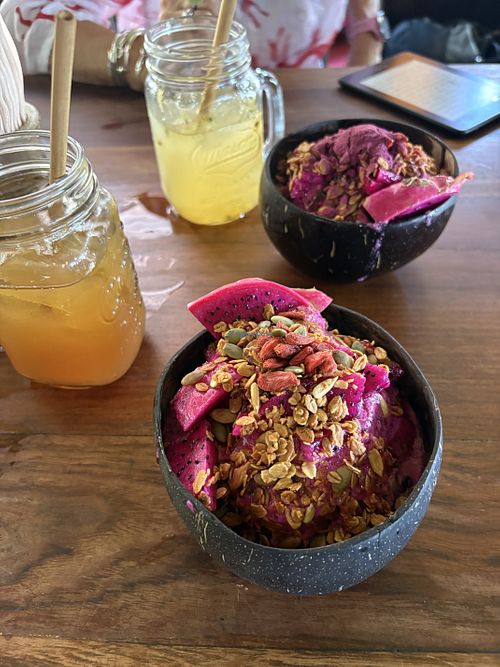 Smoothie bowls   at Coconut Monkey in Koh Tao