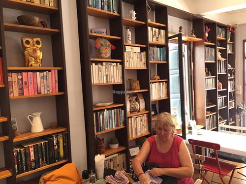 cafe interior  at Novelty Cafe in Luang Prabang