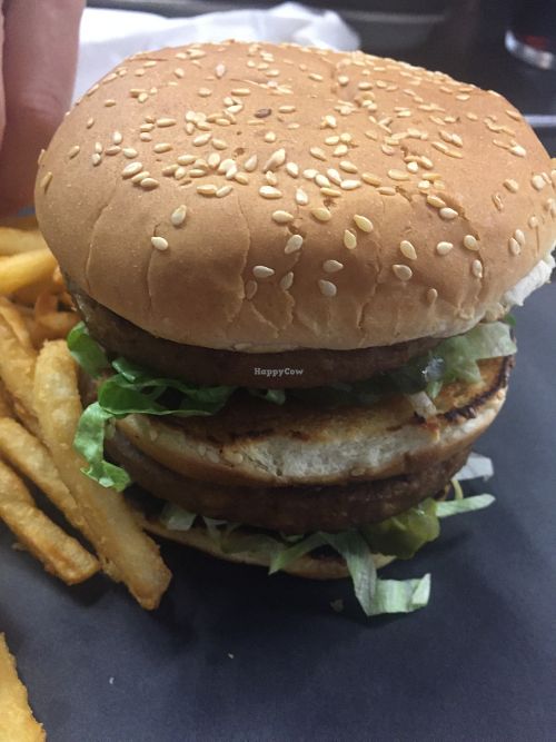 Burger at Bar Vegandale in Toronto