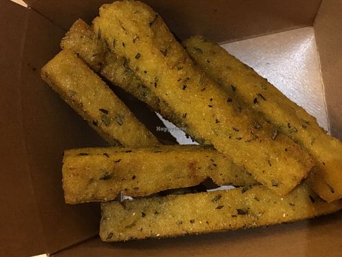 Polenta fries at Shouk in Washington