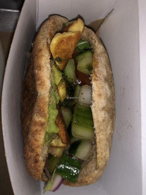 Omelette in pita at Shouk in Washington