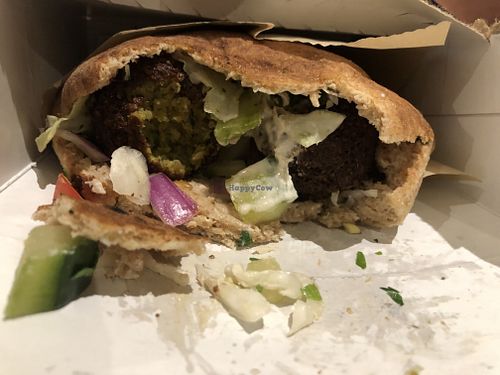 Falafel sandwich  at Shouk in Washington