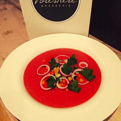 Gazpacho at Brasserie Forestiere in Bruges