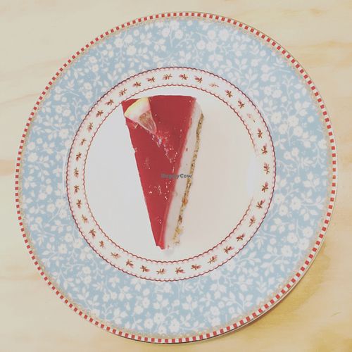 vegan cheesecake at The Happiness Cafe  in Eindhoven