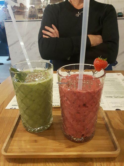 healthy and yummie smoothies  at The Happiness Cafe  in Eindhoven