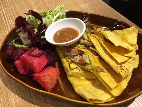 quesadilla at Veggle Cafe in Kowloon