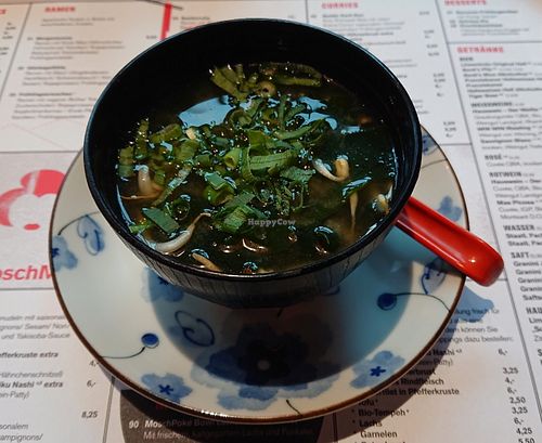 Miso soup at MoschMosch in Oberhausen