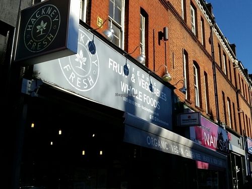 outside at Hackney Fresh in East London