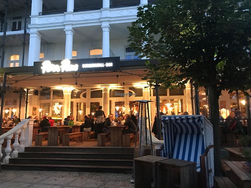 Outside at Peter Pane in Binz