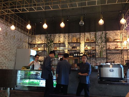 the friendly staff at Uu Dam Chay in Hanoi