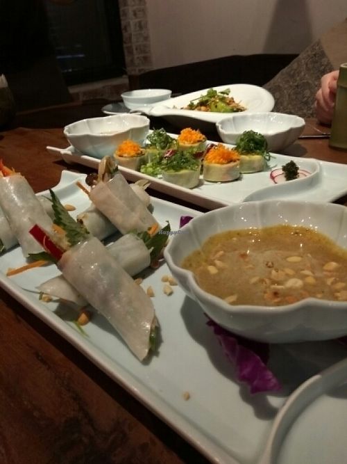 a selection of food at Uu Dam Chay in Hanoi