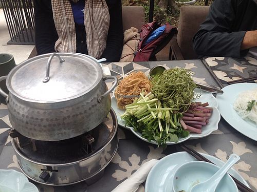 hot pot at Uu Dam Chay in Hanoi