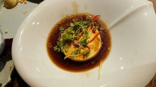 Soy sauce tofu at Uu Dam Chay in Hanoi