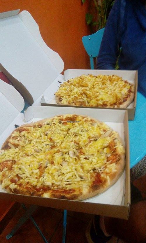 Vegan pizza  at Pizza Bite in Athens