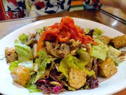 Tempeh salad at URBN Culture in Taipei
