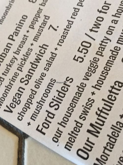 Menu at Ford Food & Drink in Portland