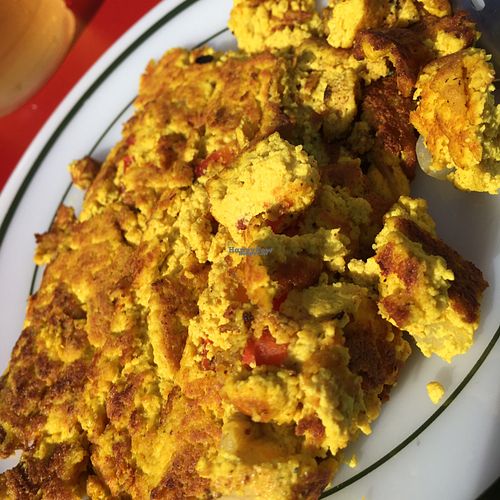 Tofu fried 'egg' at GOOD juju in Frederick