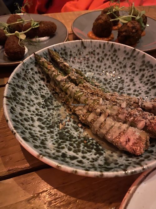 Asparagus dish   at The Molly House in Manchester