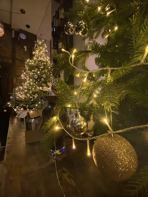 Festive decor. Very cozy and welcoming  at The Molly House in Manchester