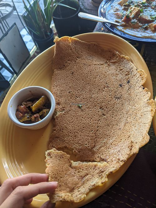 Chickpea naan (GF) at The Taj Cafe in Ventura