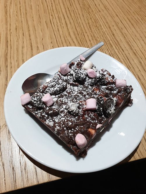 Rocky road - amazing! at 3 Three's Coffee Lounge in Birmingham