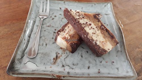 Delicious vegan snickers at Greenlight Cafe & Bar in Koh Samui
