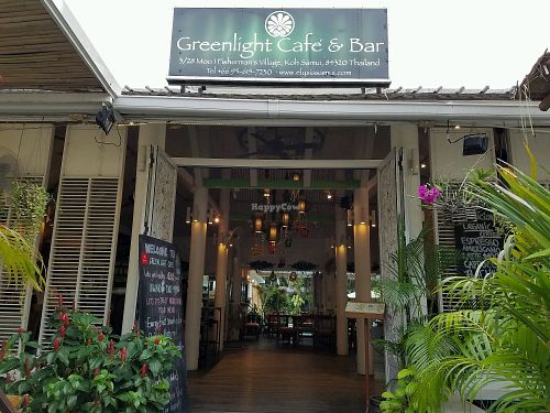 outside at Greenlight Cafe & Bar in Koh Samui