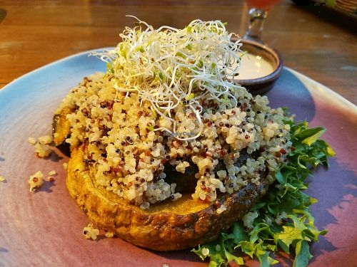 vegan squash and kale at Greenlight Cafe & Bar in Koh Samui