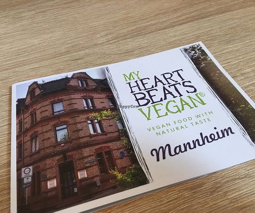 menu at My Heart Beats Vegan in Mannheim