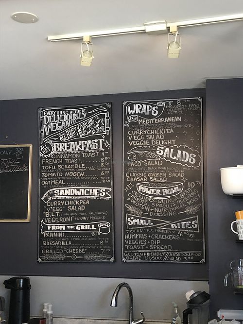 Menu  at Cafe La Vie in Duncan