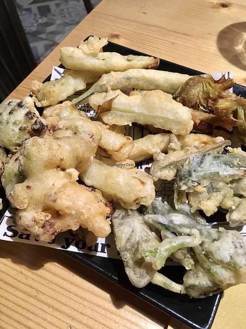 Mixed fried veggies   at Officina in Verona
