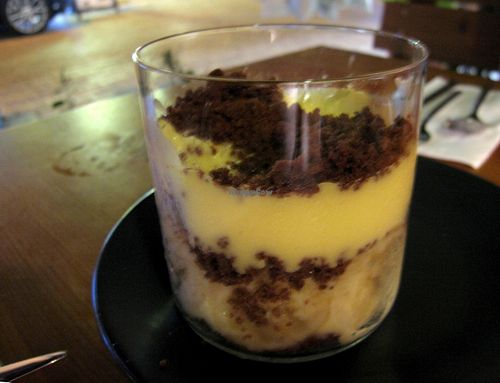 Banana magnolia pudding at Oburus Momus in Kas