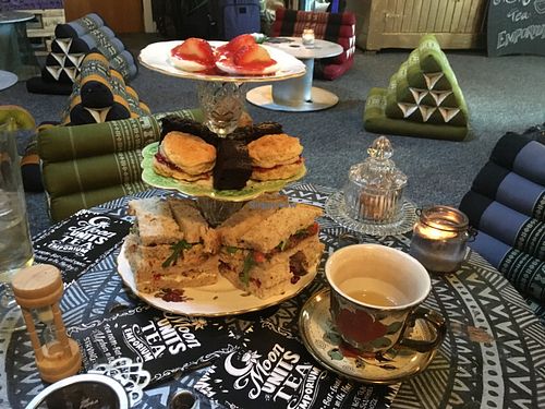 Vegan Afternoon Tea! at Moon Unit's Tea Emporium in Sheffield