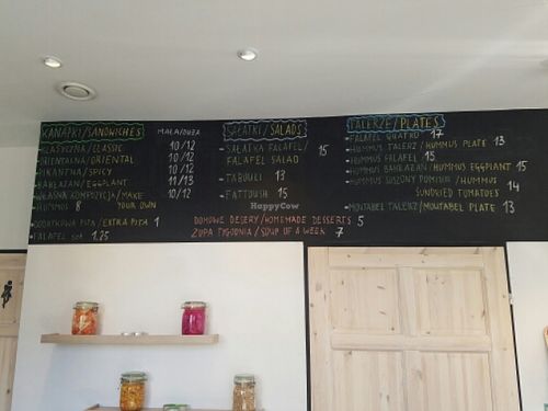 Menu at Falafelove - Srodmiescie in Warsaw