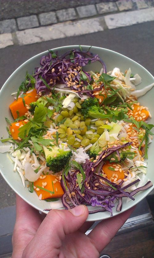 Dish of the day at Green Bowl in Aix-en-provence