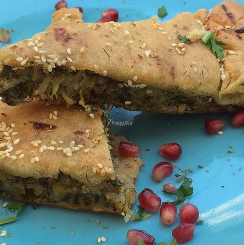 spinach pie. gorgeous!  at Yard of Taste in Zakynthos
