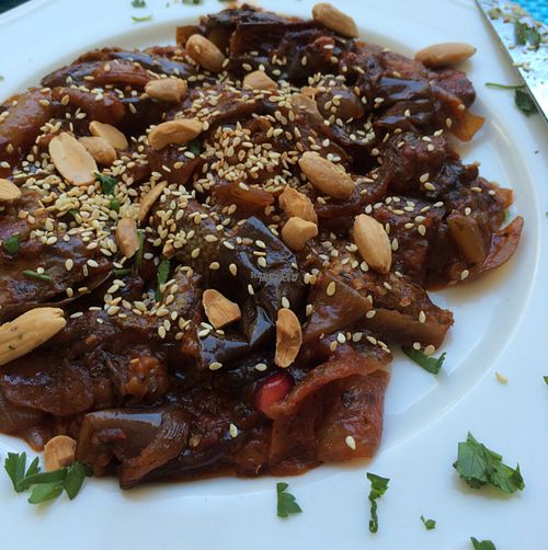 aubergine like I've never tasted before  at Yard of Taste in Zakynthos