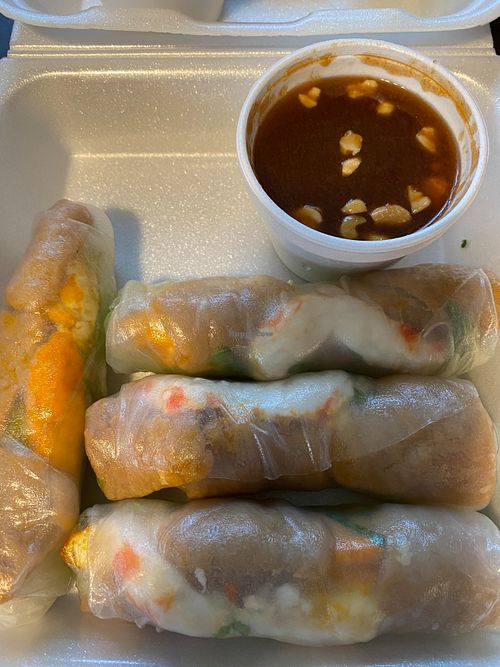 Spring rolls  at NDH Vegetarian - Nhan Duc Hanh in Westminster
