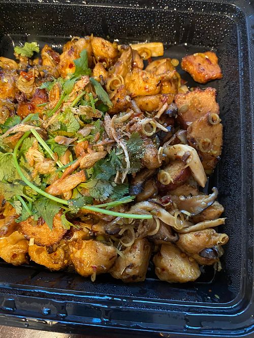 Lemongrass chik’n at NDH Vegetarian - Nhan Duc Hanh in Westminster