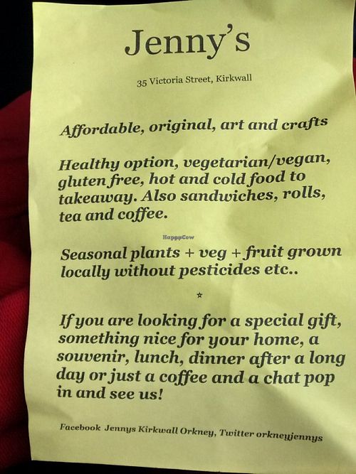 Info on Jenny's at Jenny's in Orkney Islands