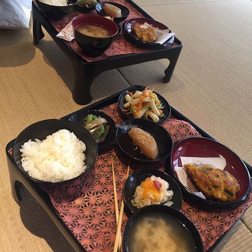 set menu at Shanti Yoga Vegan Cafe in Hiroshima