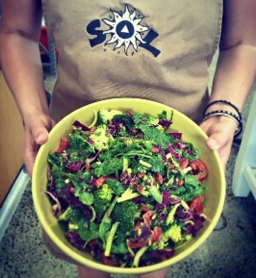 salad at Sol Natural Foods in Darra