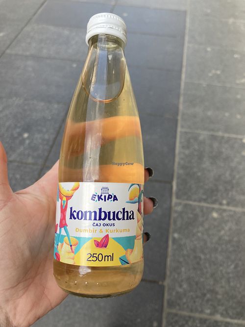 local kombucha drink  at bio&bio - Oktogon in Zagreb