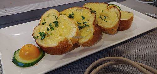 Garlic bread at Land of Freedom in Fuerteventura