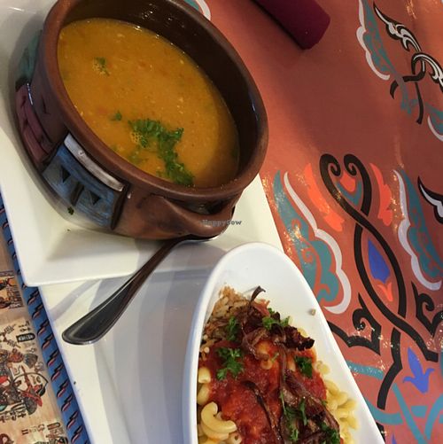 lentil soup at Chef Samir Shaltout in Greensboro