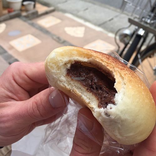 chocolate bun  at Hitsuji-no-kaze in Kyoto