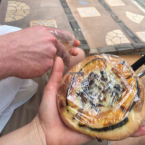 pumpkin pizza  at Hitsuji-no-kaze in Kyoto