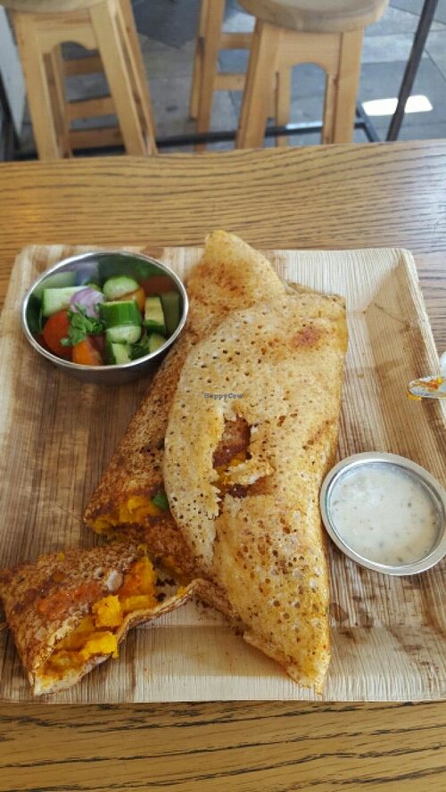 The Orange Dosa at Dosa Bar in Tel Aviv